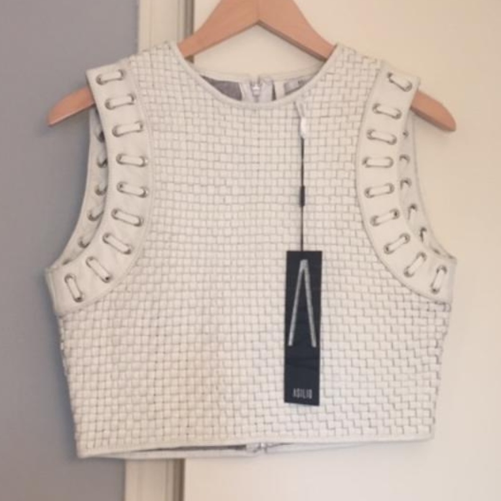 Asilio Code of Practice leather vest, S 4/6